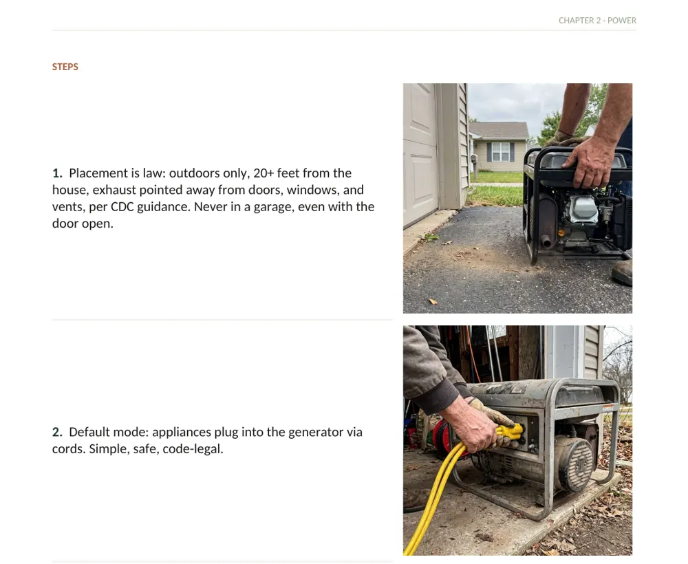Inside The Off-Grid Handbook: Project 25 · Generator Interface, Done Right · Medium · Guidance + pro install