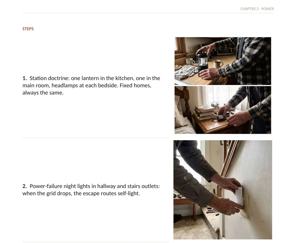 Inside The Off-Grid Handbook: Project 29 · Blackout Lighting Kit · Easy · 30 min · ~$50
